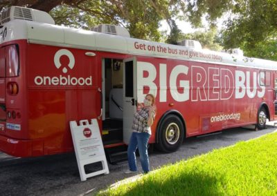 Big Red Bus Blood Drive